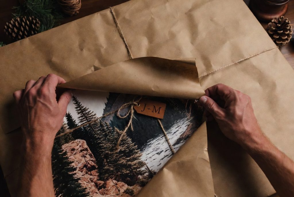 Custom Personalized Nature Art Prints for Him – thoughtful gift unboxing.